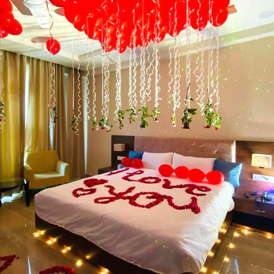 Romantic Anniversary Surprise Decor